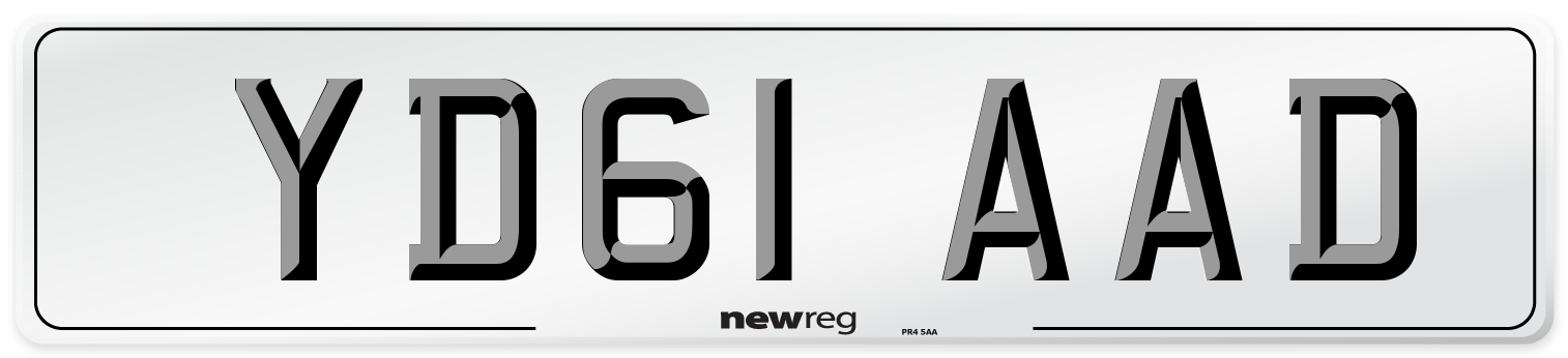 YD61 AAD Number Plate from New Reg